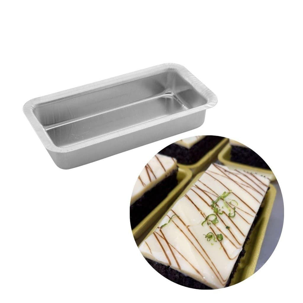 Forma Pão Forma Bolo Inglês Caparroz 19x8x5cm Alumínio Assadeira Retangular Pães Bolos Tortas Sobremesas