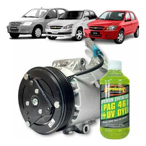 Compressor Ar Prisma 2009 A 2013 Original Delphi + Oleo NV Lacrado NV