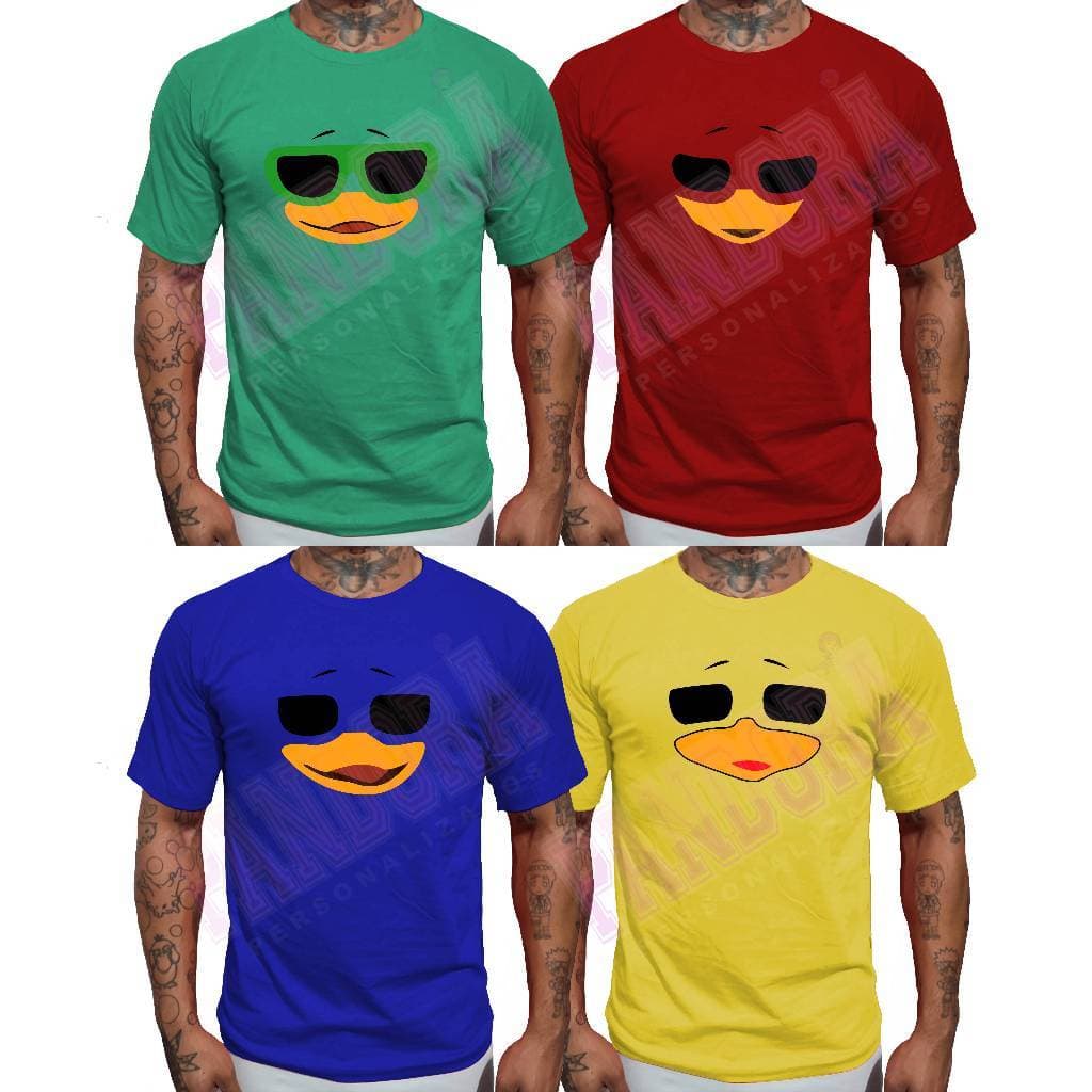 Camiseta Patinho Colorido Animado