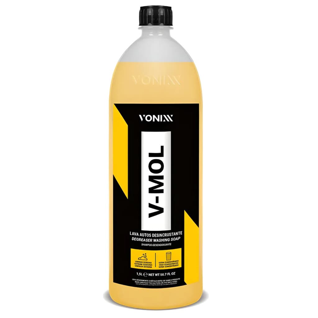 VONIXX V-MOL 1,5LT. SHAMPOO DESENGRAXANTE LAVAGEM AUTOMOTIVA