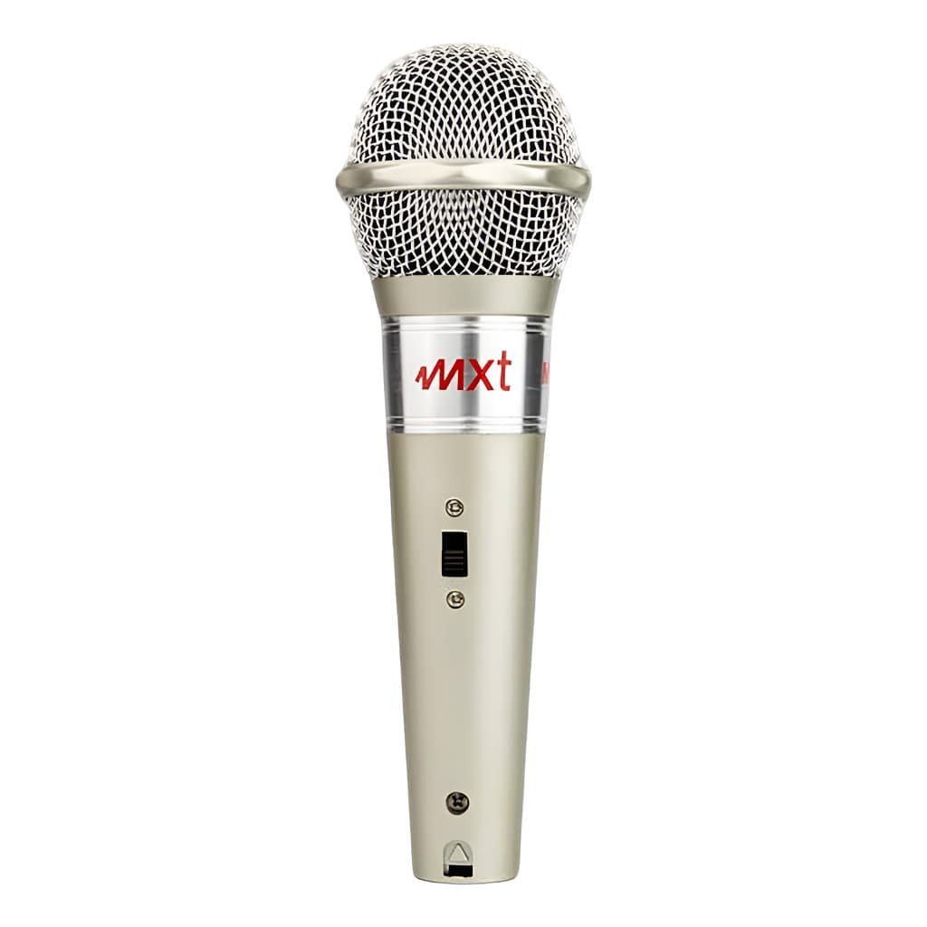 MICROFONE DINÂMICO + Cabo 3m Cor Prateado MXT M-996