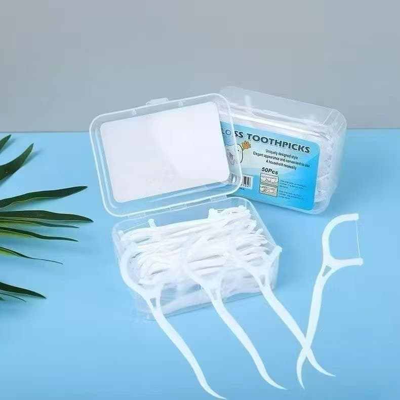 Kit 50/300 Unidades de Fio Dental Infantil em Formato de Arco Ultra Fino para uma Limpeza Eficaz