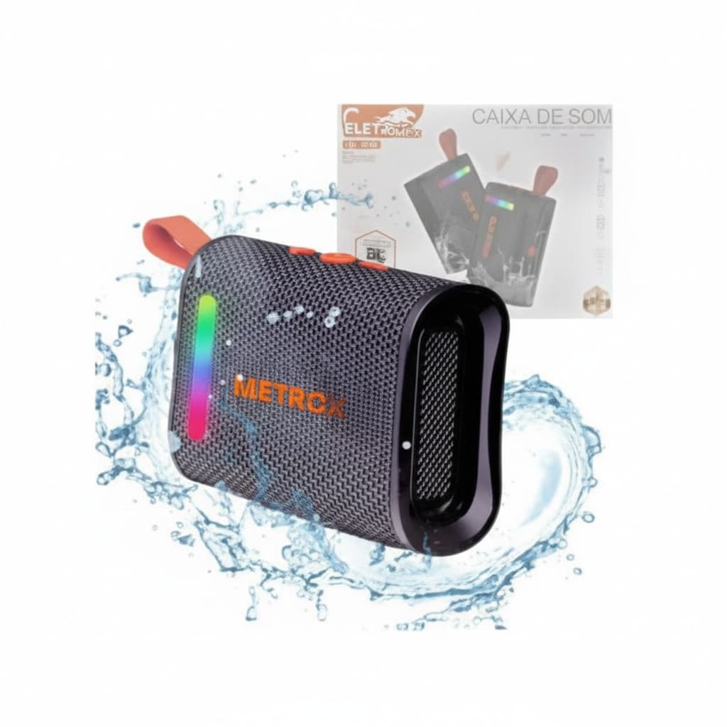 Caixa de Som Survivor 30W: Leve o Som para Onde Quiser! À Prova D'água IPX7 e Alça.