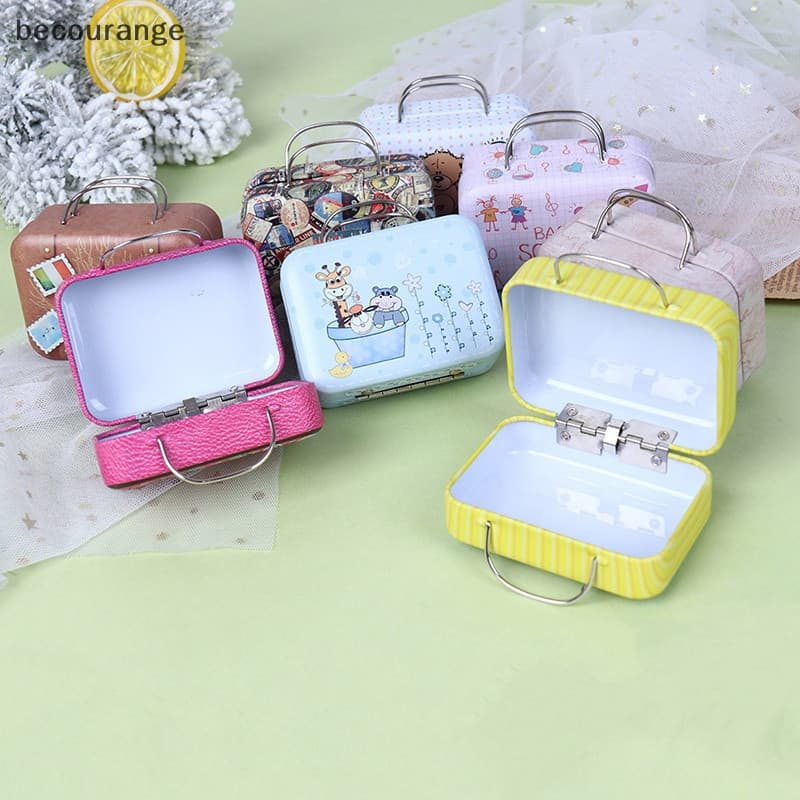 [becourange] Mini Mala De Moda Metal Para Decoração De Bonecas Miniatura De Brinquedos De [BR]