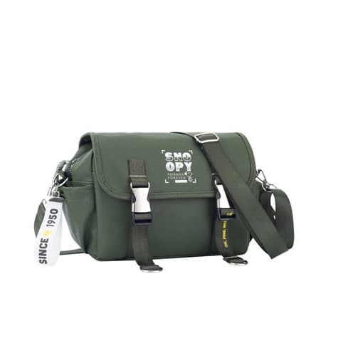 Bolsa Tiracolo E Mão Com Aba Snoopy Feminina Sp25003  verde