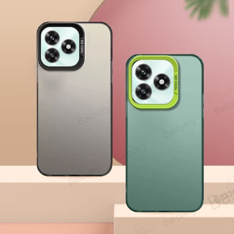 Invólucro Para Honor X5C 4G X5C Plus Moda Colorida Fosca Anti-Impressão Digital IMD Capa Protetora