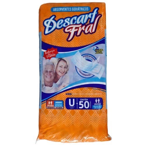 Absorvente Geriátrico Big Descart Fral tamanho único com 50 unidades