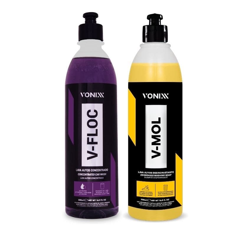 KIT V-FLOC + V-MOL 500ml - VONIXX - LAVA AUTOS