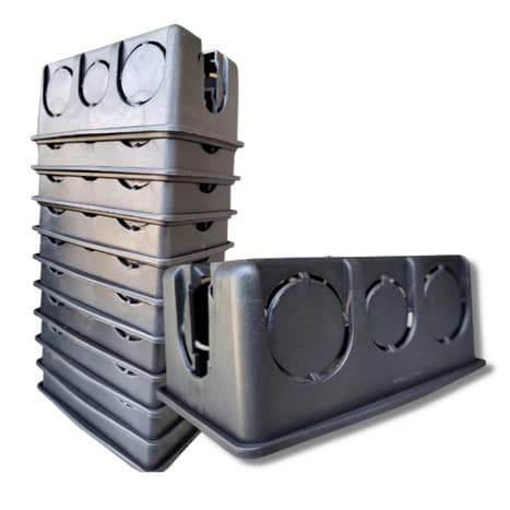 Caixa De Luz 4x2 Kit 100 Unidades Amarela Ou Preta