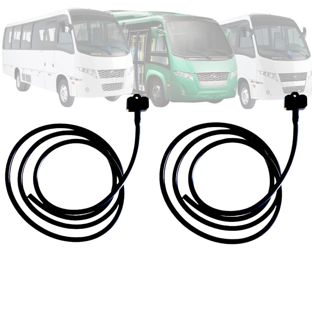 Kit 2 Esguincho Limpador Parabrisa Onibus E Micro COMPATIVEL Volare A5 A6 A8 V5 V6 V8 W8 W9 DW9 FLY MAQUINA TRATOR