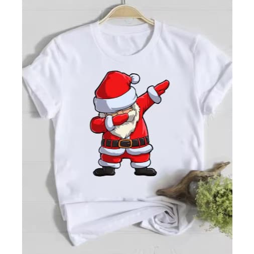 Camisa Camiseta Algodão Estampa Adulto/Infantil Lançamento Unissex Em  papai noel feliz natal T-shirt Premium Postagem R