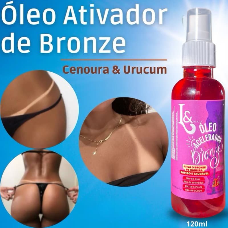 Óleo Acelerador E Ativador De Bronze Para Marquinha De Fita Biquíni - DUSK