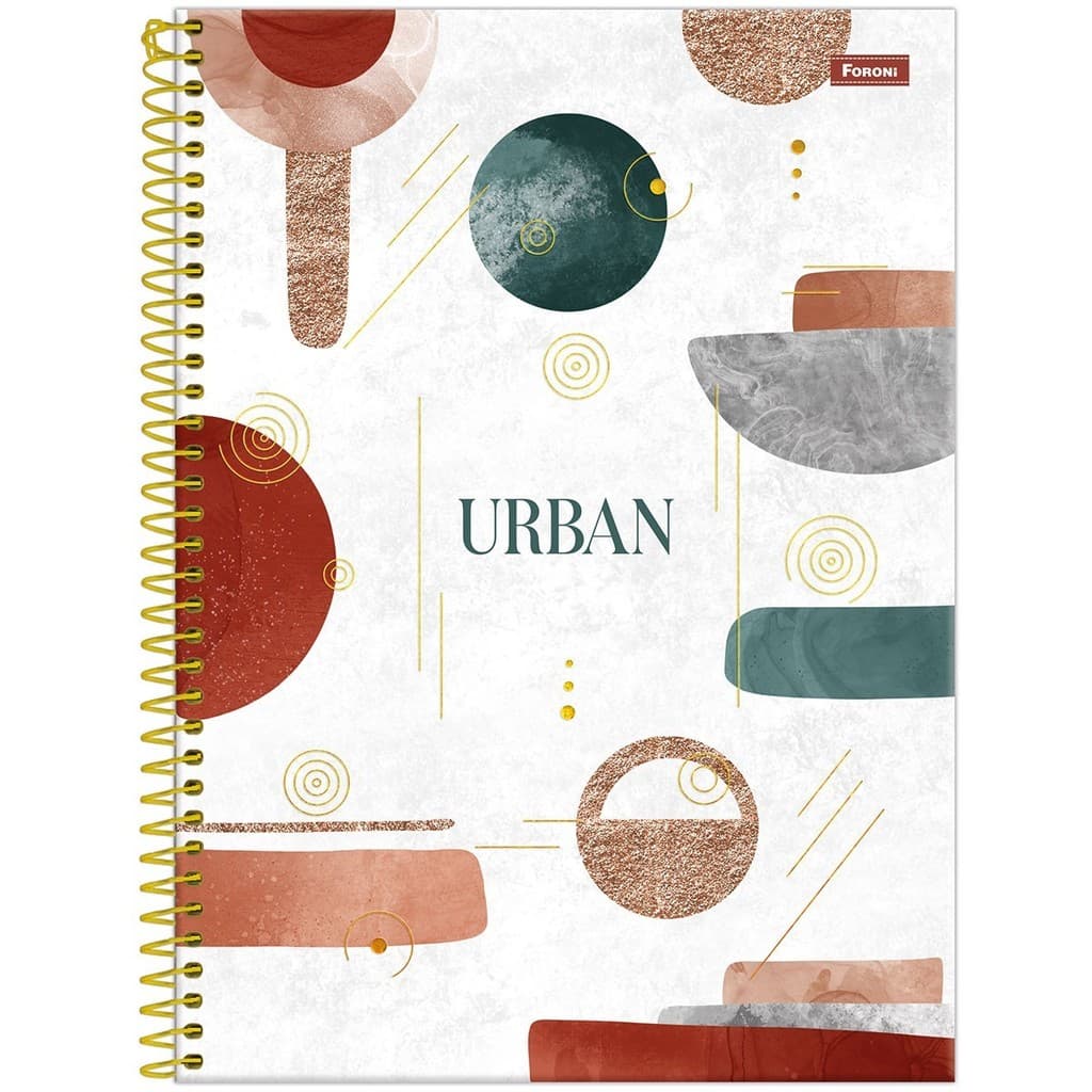 Caderno C/D 01 Materia Urban 80 Folhas Foroni