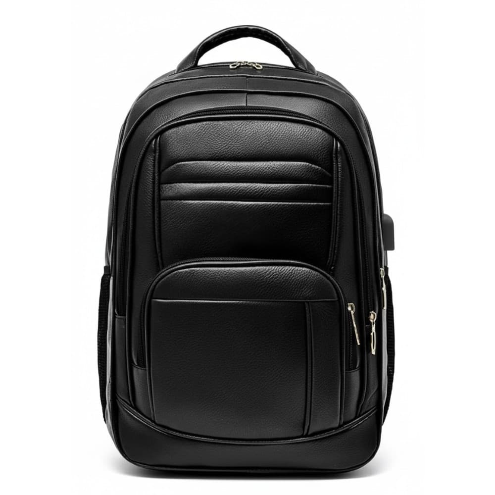 Mochila Masculina Feminina de Couro Resistente Grande Impermeável Reforçada Linda Prática
