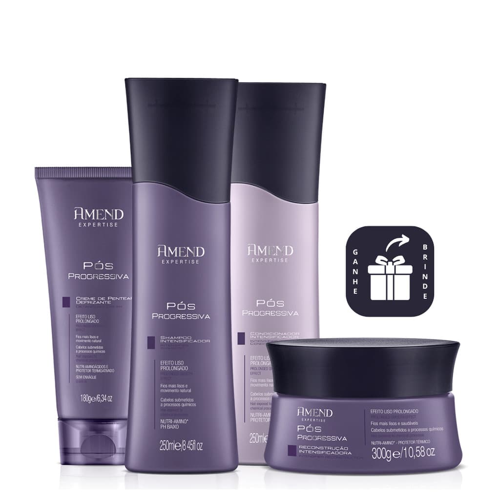 Kit Amend Expertise Pós Progressiva - 4 Produtos - Completo