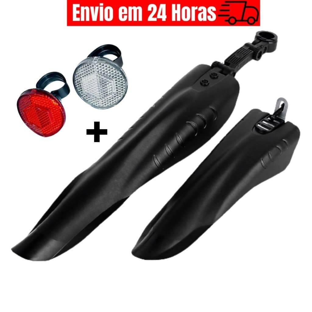 Oferta Imperdível Paralamas Para Bike Para-lama Dianteiro e Traseiro - ParaBarro Nylon Bicicleta Ciclismo Brinde