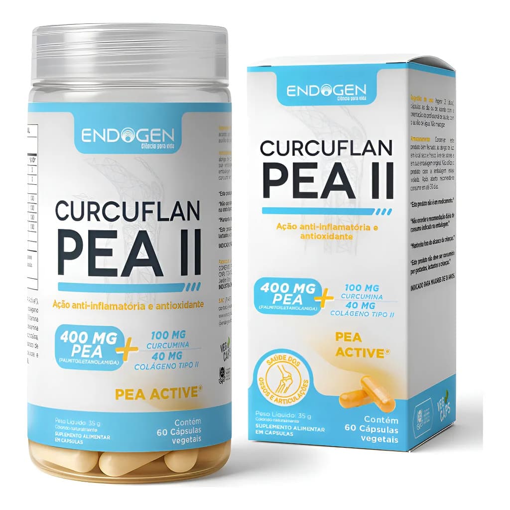 Curcuflan PEA II Endogen 60 Cápsulas Suplemento Natural