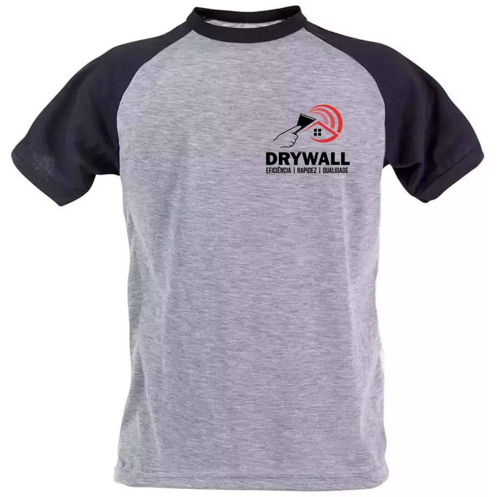 Camiseta Drywall uniforme de trabalho personalizavel