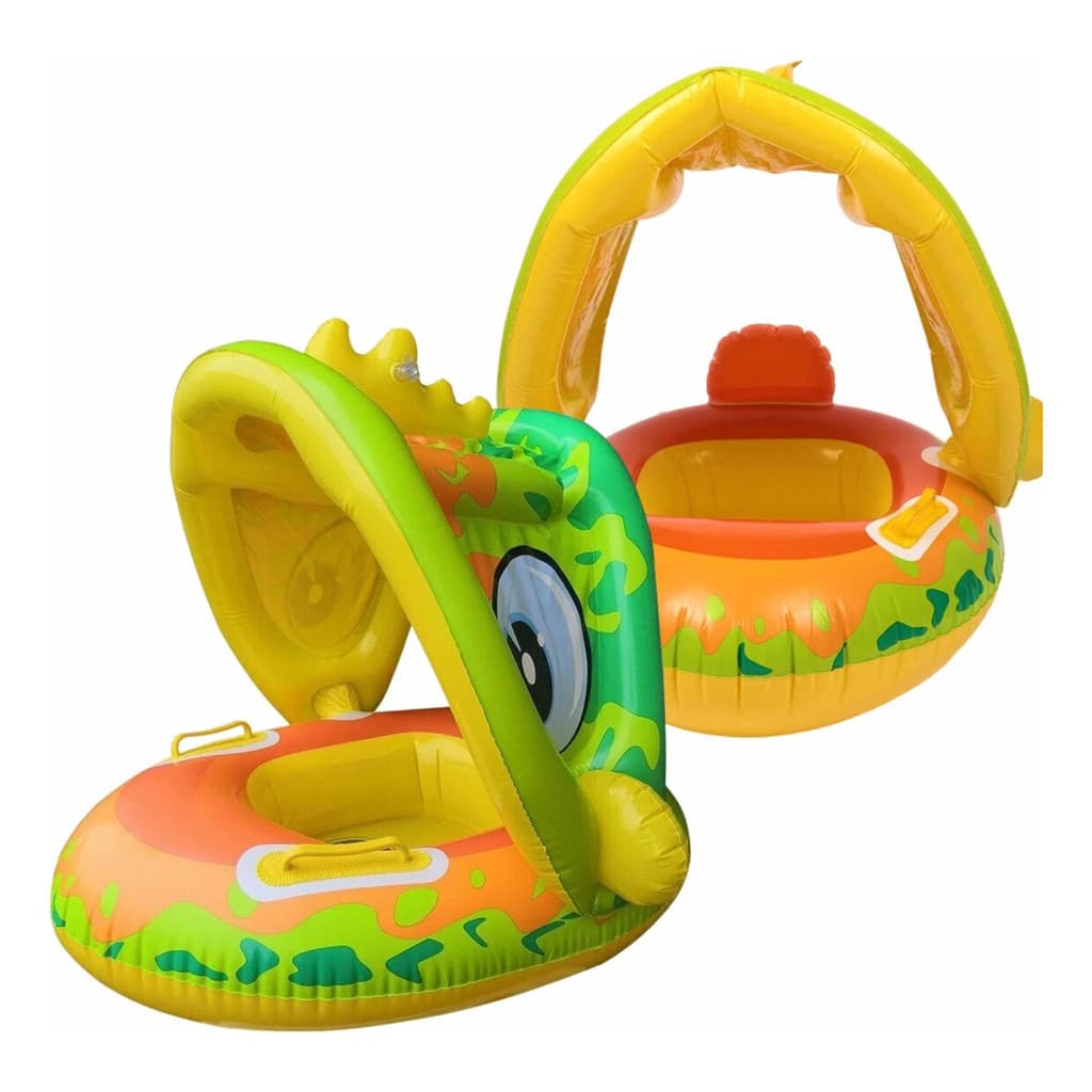 Boia Inflavel Infantil Para Bebê De 6 A 36 Meses Com Proteção Solar 50+ Uv Bote para piscinas