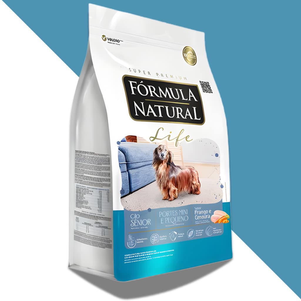 Ração Fórmula Natural Life 15kg Cães Sênior Porte Mini e Pequeno  Adimax