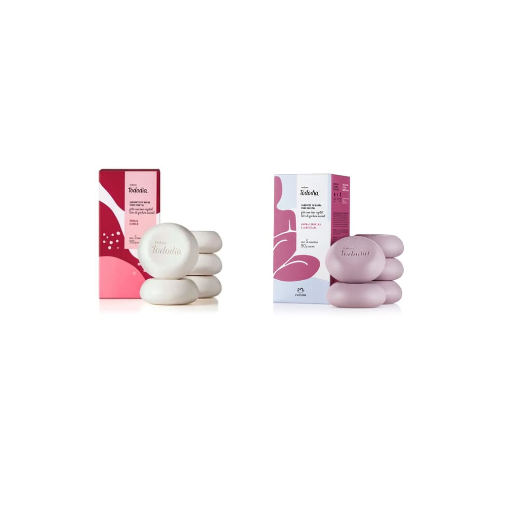 Combo Sabonetes Tododia – Amora Vermelha & Jabuticaba + Cereja & Avelã