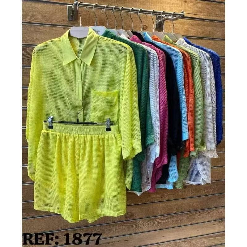Camisa saída de praia de telinha - camisão feminino de praia, camisa de praia, chemise