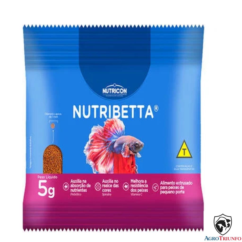 Raçao Betta peixes de aquario Nutribetta 5G