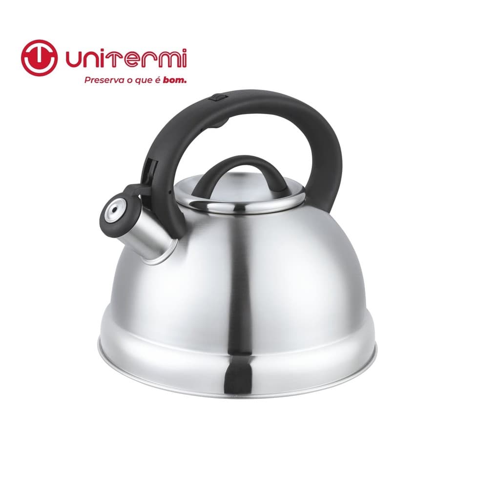 Chaleira com Apito Inox 3 L - Unitermi