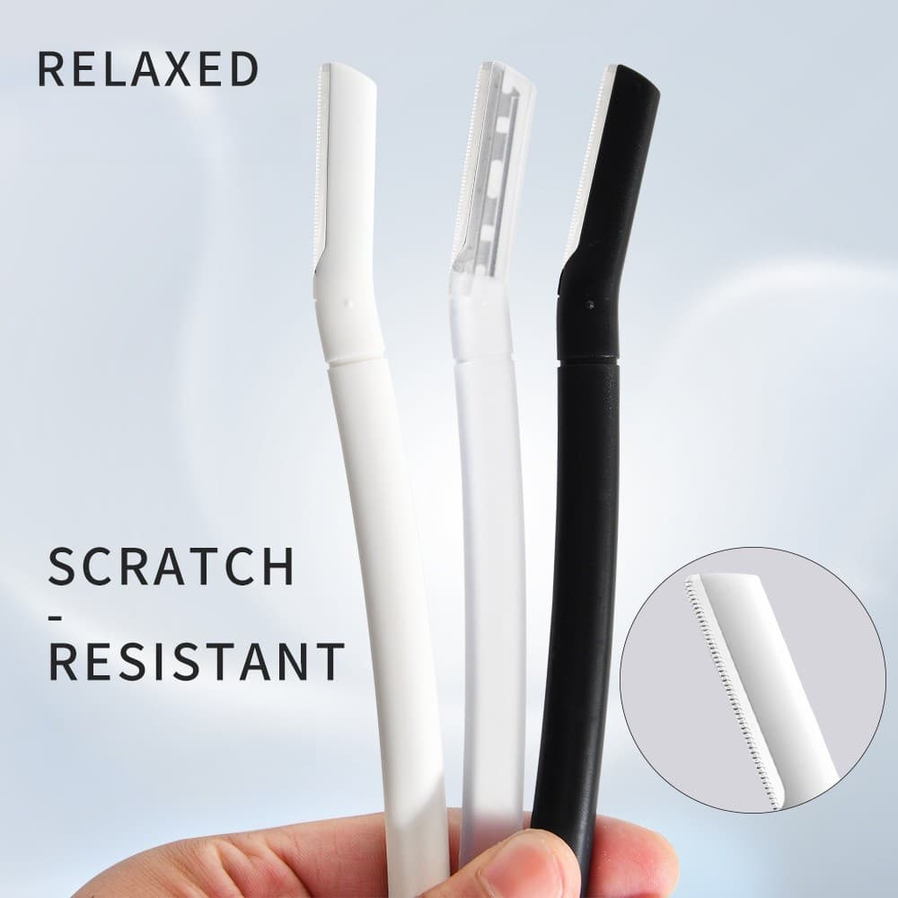 Aparelho de Sobrancelha com Lâmina de Precisão – Navalha de Maquiagem Longa para Iniciantes