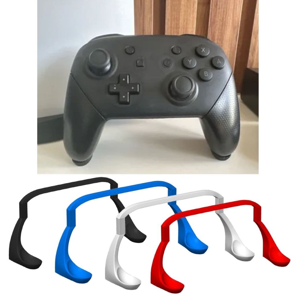 Suporte de Mesa Minimalista Slim Invisível Para Controle de Nintendo Switch 1 Pro Controller Base Setup Gamer Expositor