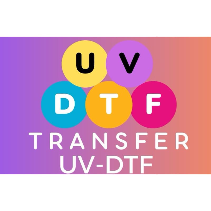 Faça você mesmo - Impressão de arquivo DTF UV - Adesivos impermeáveis