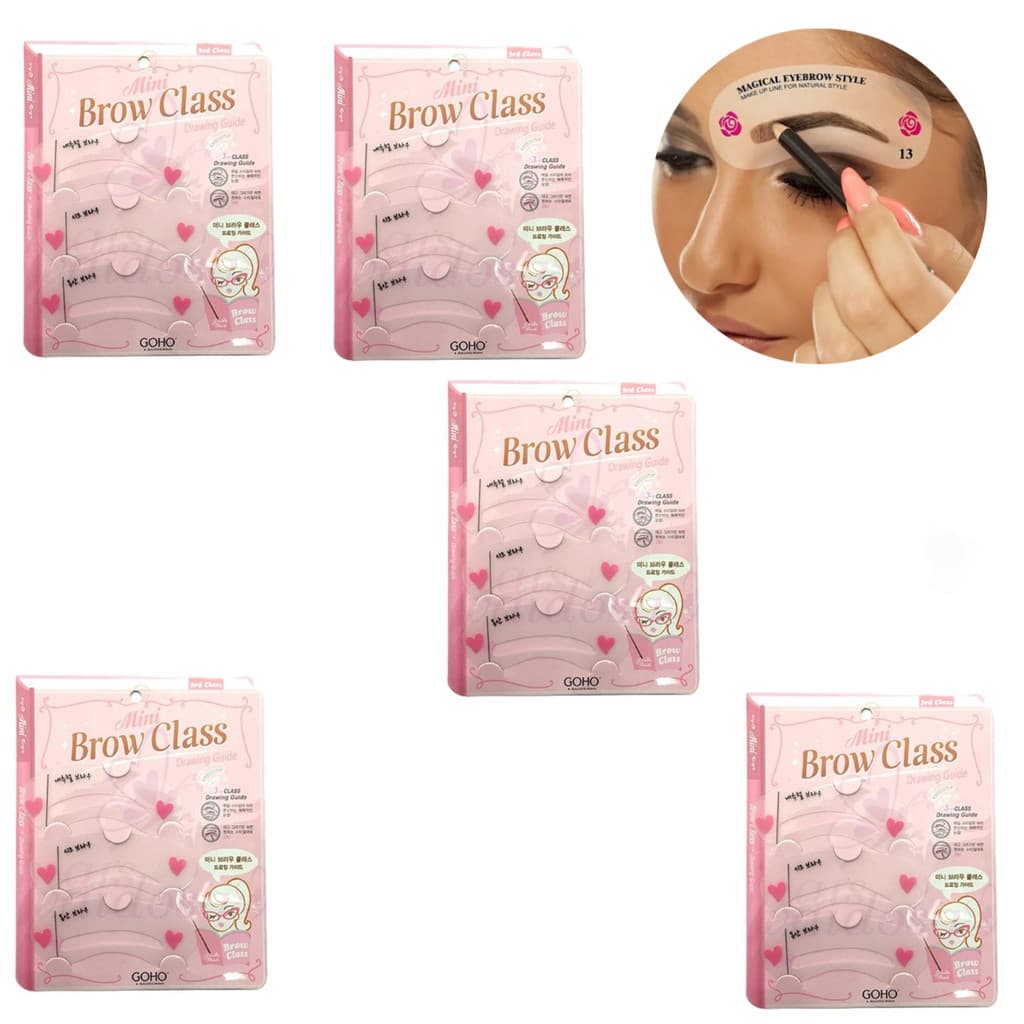 5 Kit 3 Molde  Regua Para Modelagem De Sobrancelhas Design