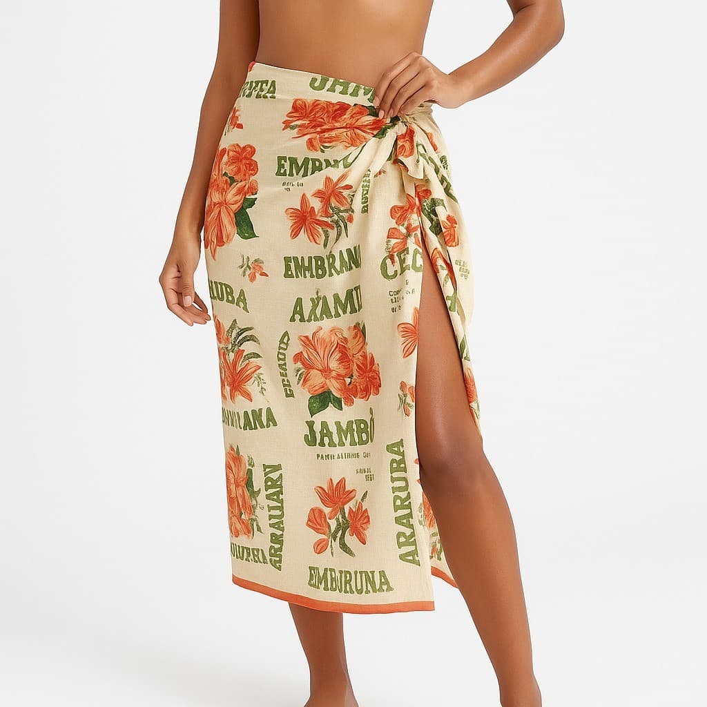 Pareô canga sedinha Estampado Feminino – Leve, Versátil e com Estampas Exclusivas