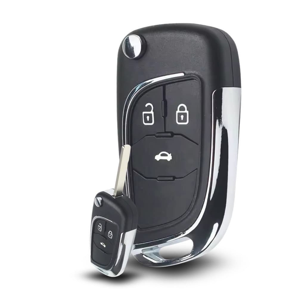 Capa Carcaça Chave Canivete Gm Cruze Cobalt Sonic Prisma Onix 3 Botões