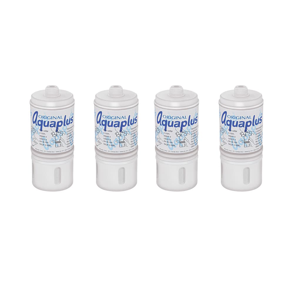 Kit C/ 4 Elemento Filtrante Aquaplus 200 Cart