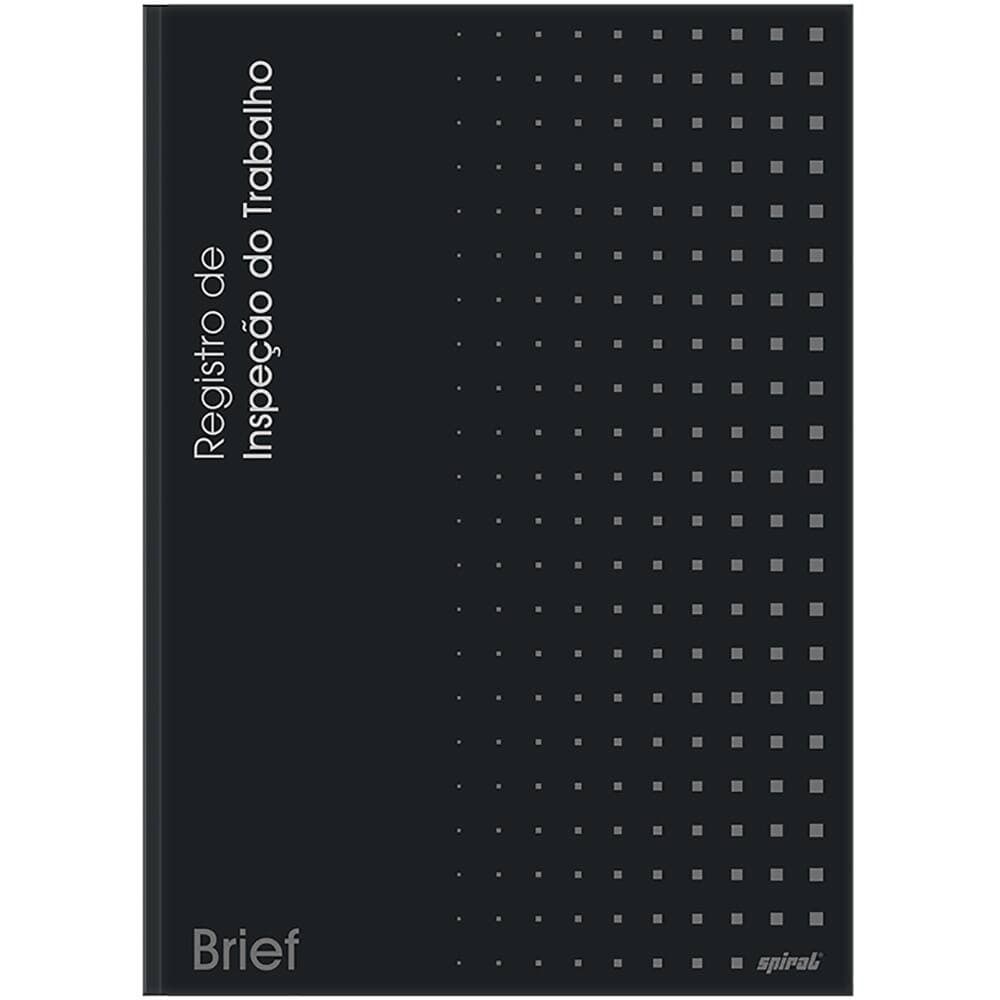 Livro Registro Inspeção Do Trabalho Ofício 50 folhas Spiral