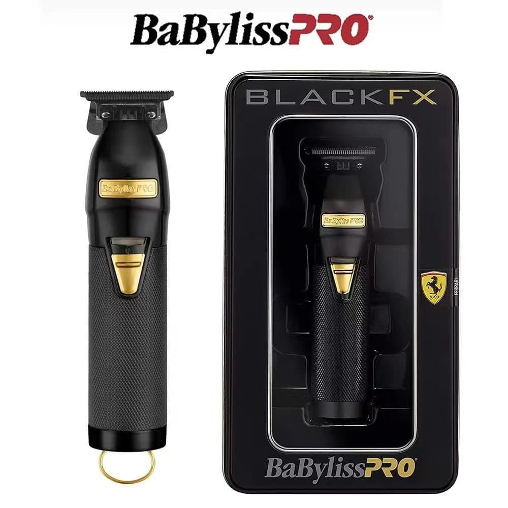 BaByliss Pro Metal Lithium Black FX Cordless Clipper FX870BN Aparador De Máquina De Cortar Cabelo (Escova Desbotada Grat