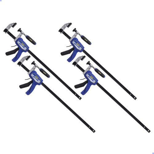Kit 04 Grampo Rápido Sargento Marceneiro Irwin Hibrido 60cm IRHT83501LA