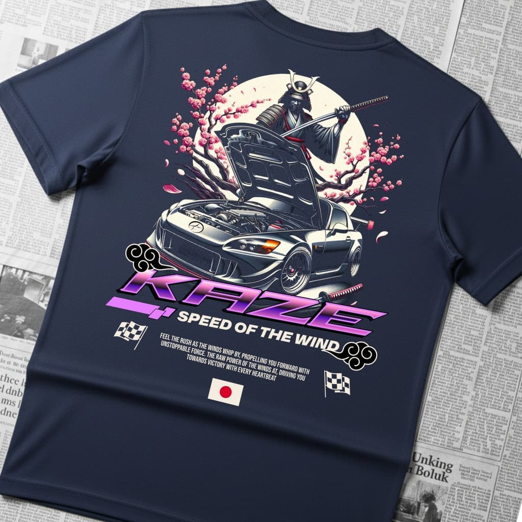 Camiseta Streetwear Mazda Japão Carro Drift Estampa nas costas Estilosa 100% Algodão