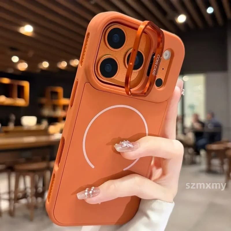 Capa De Telefone De Silicone Magnético Fosco Resistente A Manchas Para IPhone 17 16 15 14 13 12 11 Pro Max Plus 17air Le