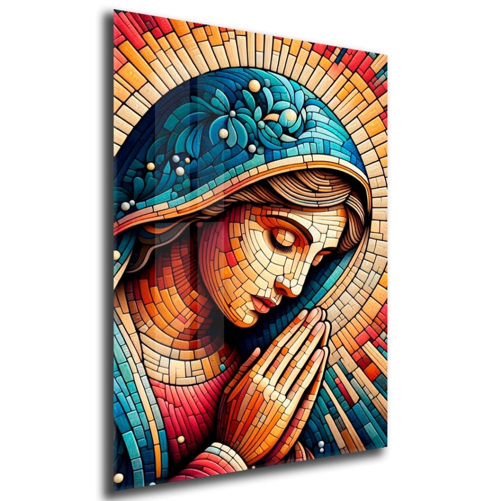 Quadro Decorativo GRANDE Alta Resolução Para Sala Quarto Escritório Maria Mãe de Jesus Abstrato