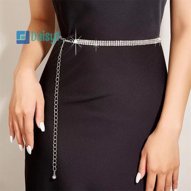 Mary1 Moda Strass Corrente De Cintura Para Mulheres Meninas Na Decorativa High-end Vestido De Luxo Cinto Ajustável Novo