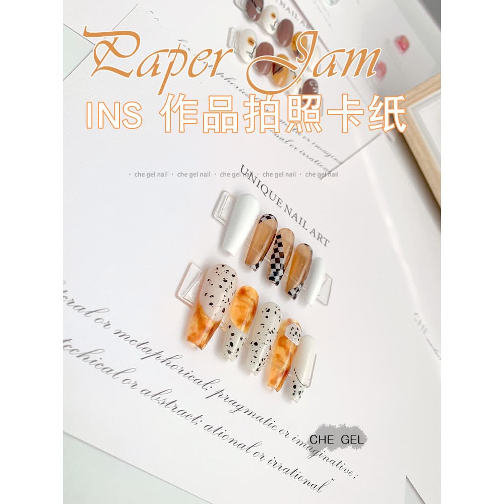 Novo estilo ins estilo simples peça de unha produto acabado Display textura cartão foto adereços fundo Manicure cartão d
