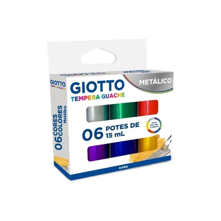Guache Giotto 6 Cores Metálicas