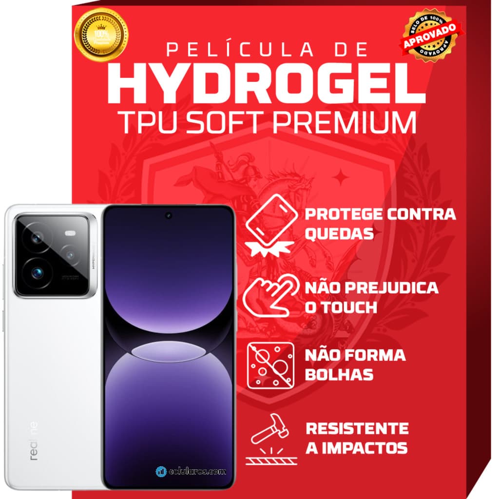 Película HD Hidrogel Premium Para Realme C75 GT 7 PRO NOTE 60 13 10 11 C55 Narzo 8 V13 X7 Todos os Modelos