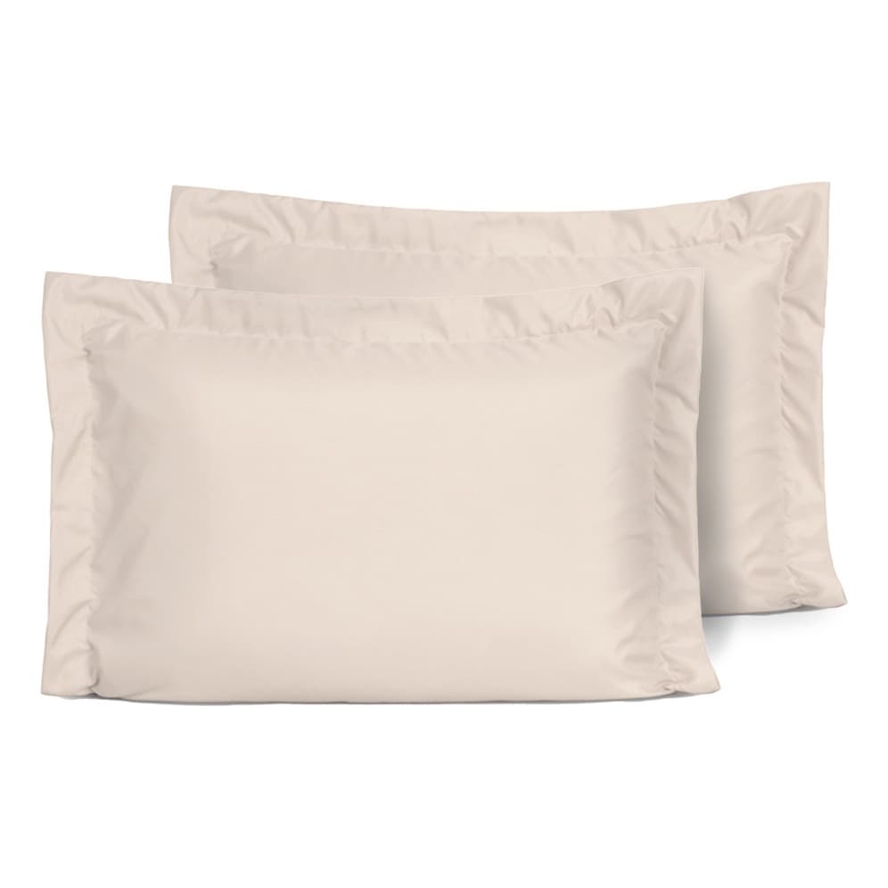 2 Fronhas De Travesseiro 70x50cm Percal 200 Fios Anti Acaro