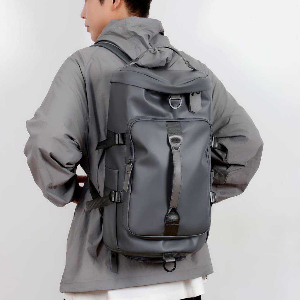 Mochila Multifuncional Masculina , Grande Capacidade , À Prova D'água , Sacola De Viagem Com Compartimento Para Sapatos