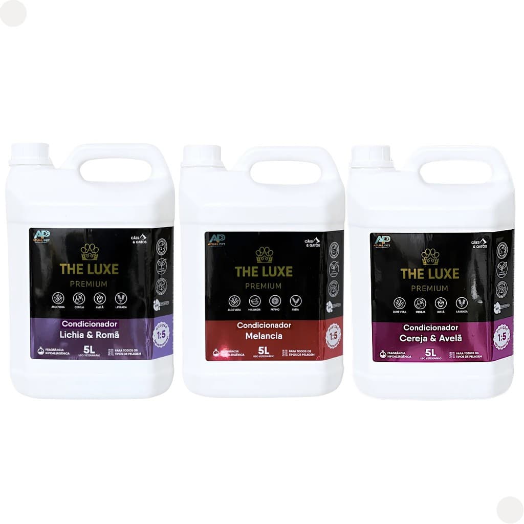 Condicionador Para Cães E Gatos Prof The Luxe Atual Pet 5l F