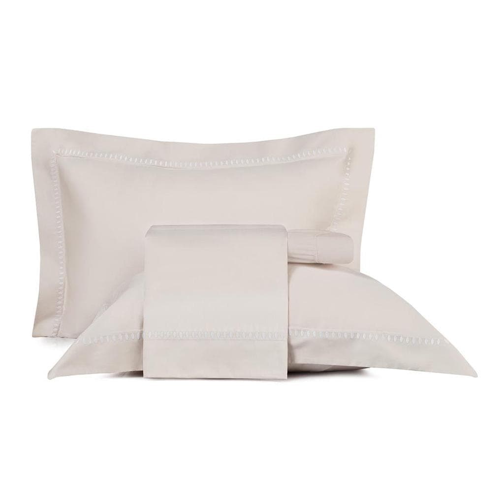 Jogo de Cama King Altenburg Bordados em Cetim 300 Fios Cerclê Branco