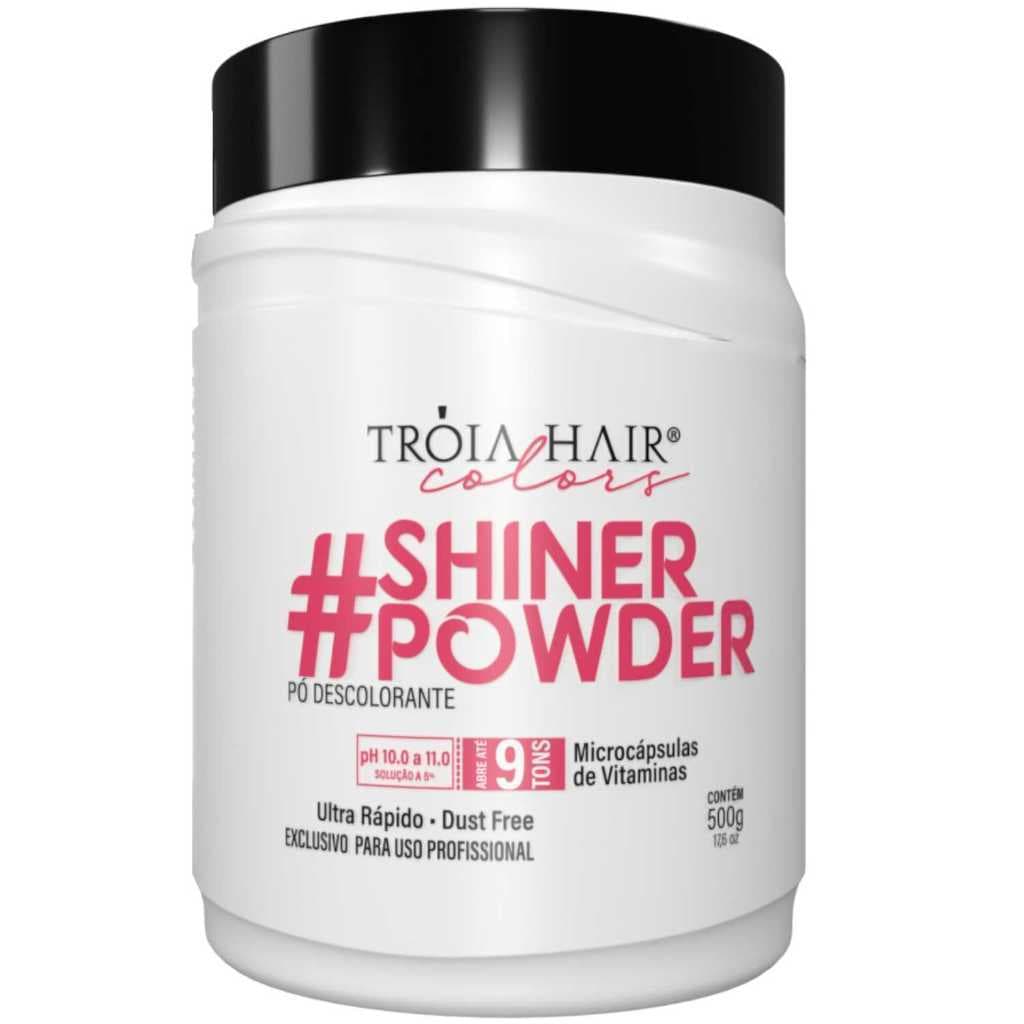 Pó Descolorante Profissional Shiner Powder White 500g - Troia Hair